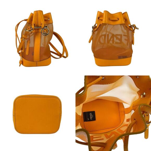 FENDI Orange Leather Shoulder Bag - Picture 2 of 5